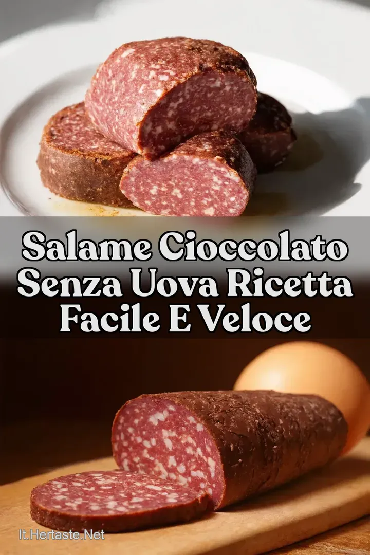 Salame Cioccolato Senza Uova Ricetta Facile e Veloce