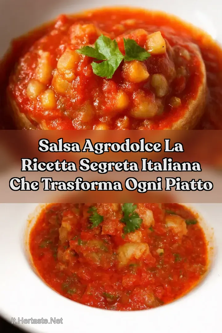 Salsa Agrodolce La Ricetta Segreta Italiana che Trasforma Ogni Piatto