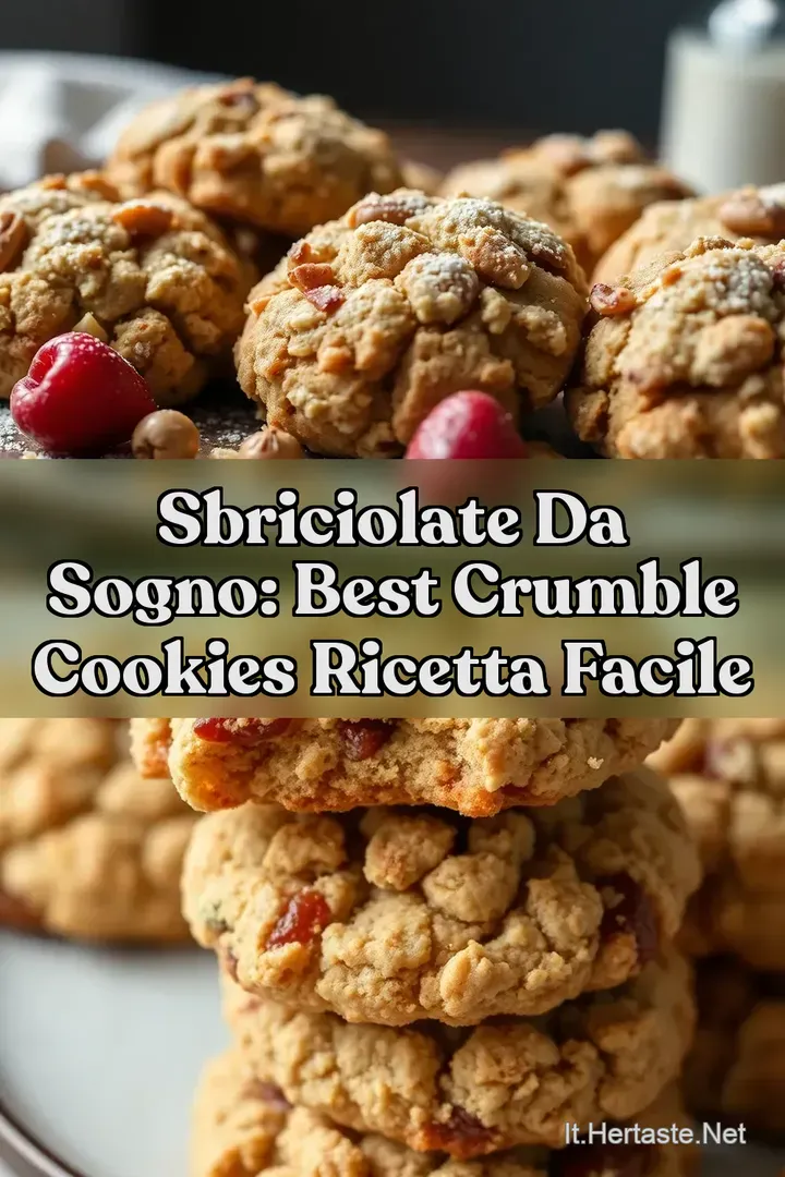Sbriciolate da Sogno: Best Crumble Cookies Ricetta Facile