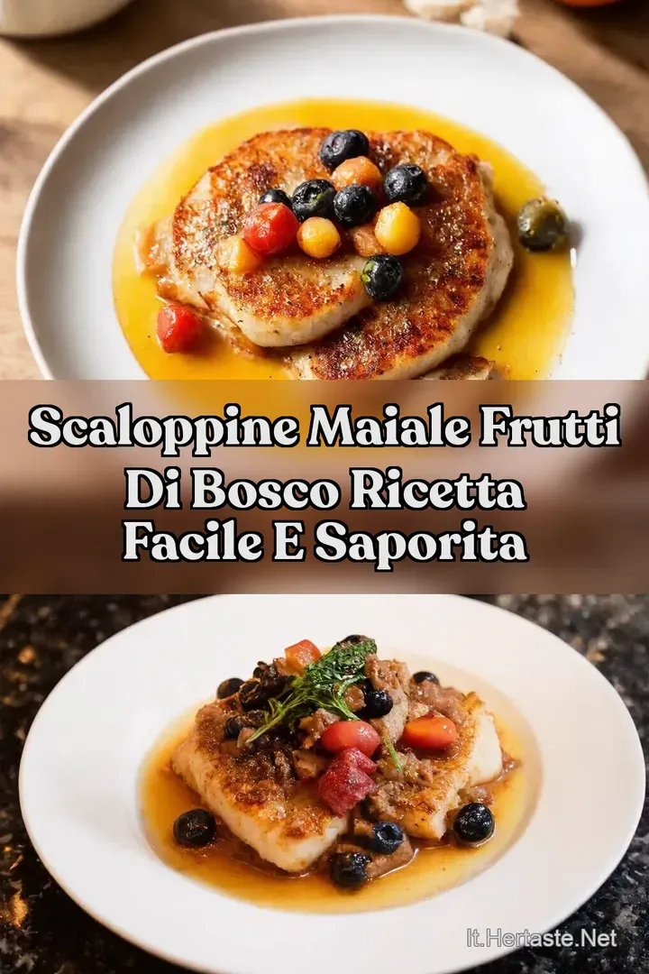 Scaloppine Maiale Frutti di Bosco Ricetta Facile e Saporita