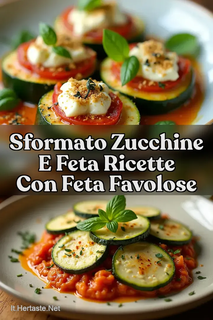 Sformato Zucchine e Feta Ricette con Feta Favolose