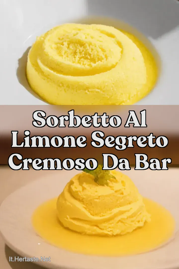 Sorbetto Al Limone Segreto Cremoso Da Bar