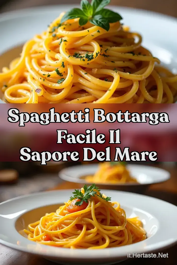 Spaghetti Bottarga Facile Il Sapore del Mare
