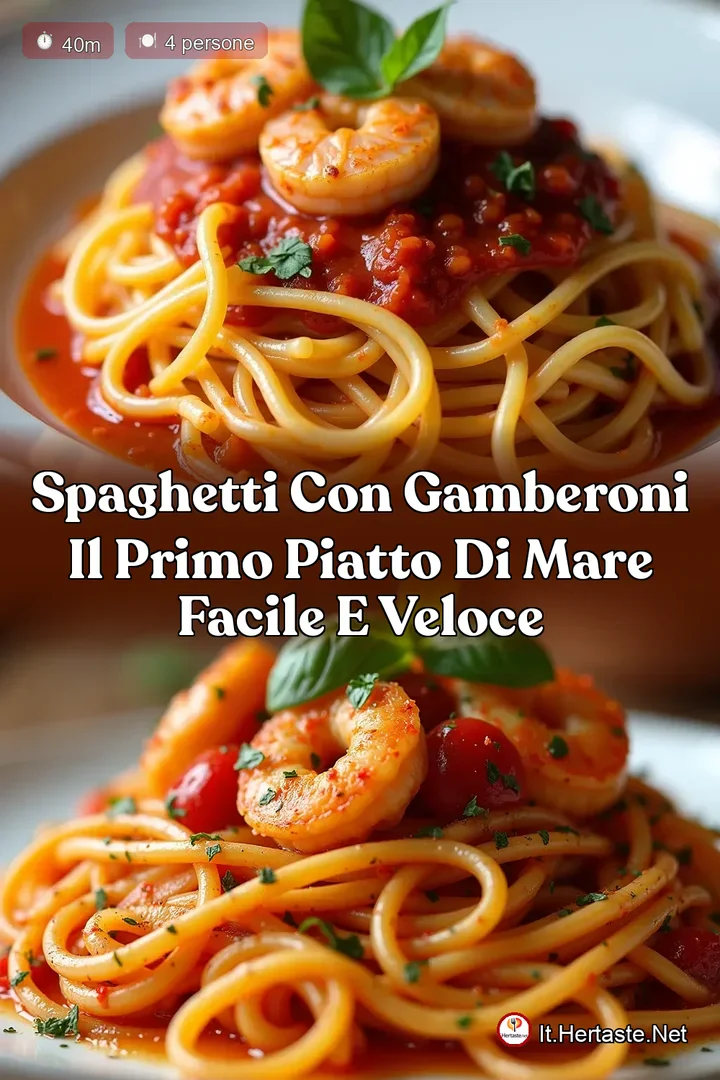 Spaghetti con Gamberoni Il Primo Piatto di Mare Facile e Veloce