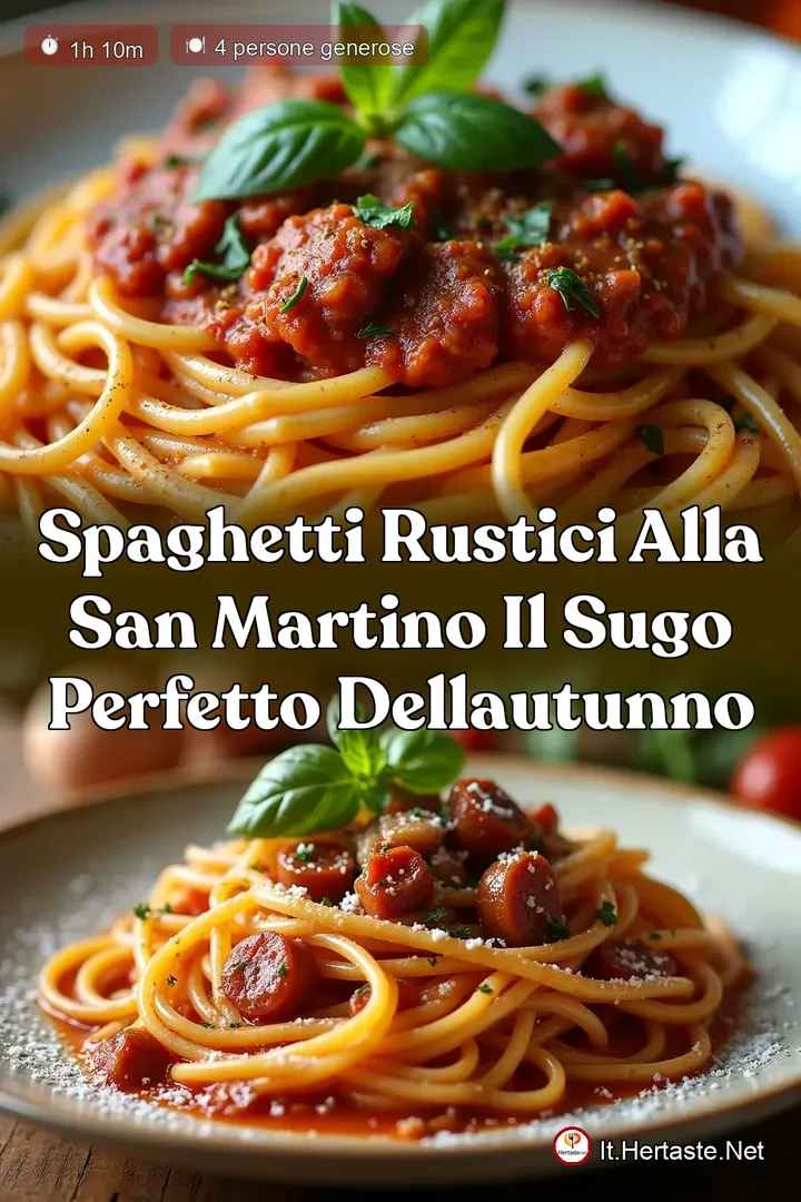 Spaghetti Rustici alla San Martino Il Sugo Perfetto dellAutunno