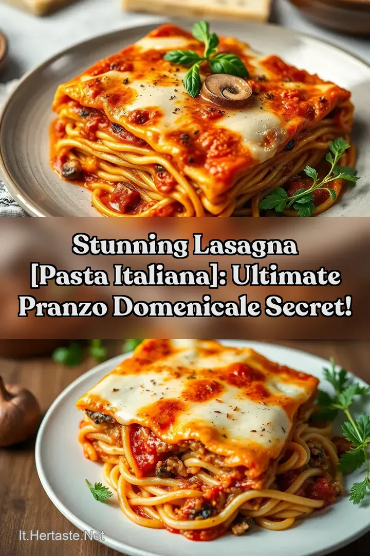 Stunning Lasagna [Pasta Italiana]: Ultimate Pranzo Domenicale Secret!