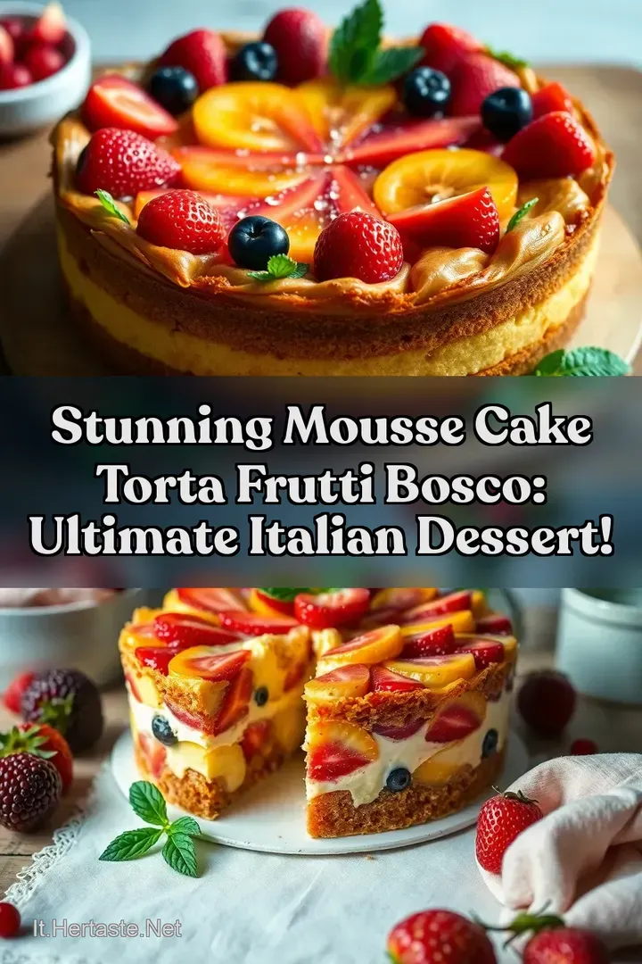 Stunning Mousse Cake torta frutti bosco: Ultimate Italian Dessert!