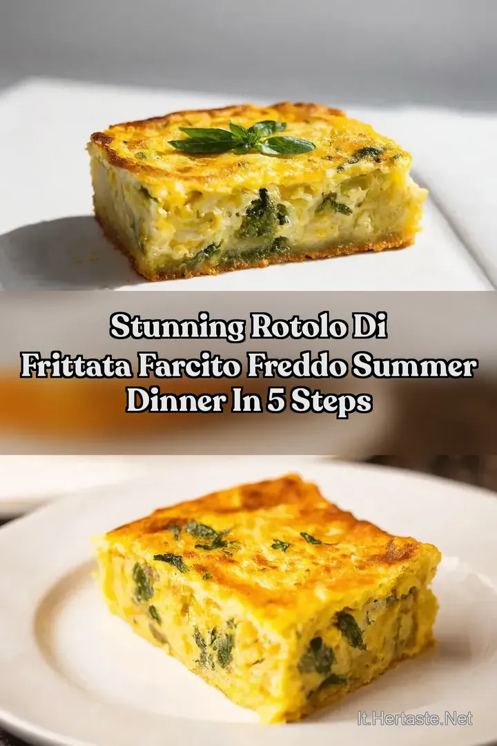 Stunning Rotolo di Frittata Farcito Freddo Summer Dinner in 5 Steps