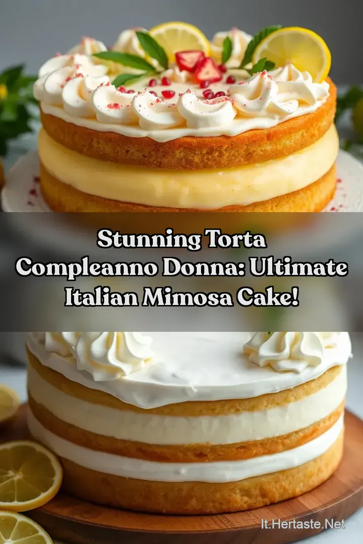 Stunning Torta Compleanno Donna: Ultimate Italian Mimosa Cake!
