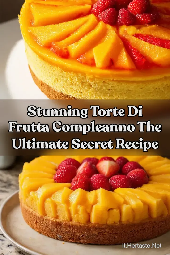 Stunning Torte di Frutta Compleanno The Ultimate Secret Recipe