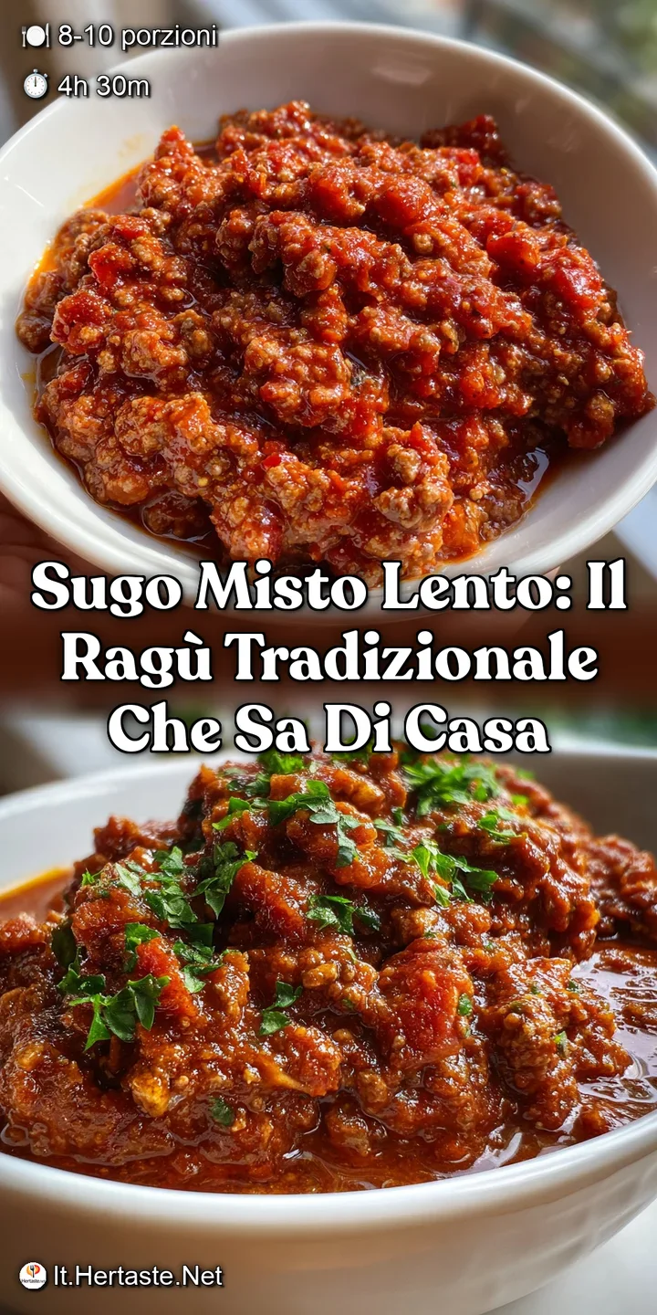 Sugo Misto Lento: Il Rag&ugrave; Tradizionale che sa di Casa