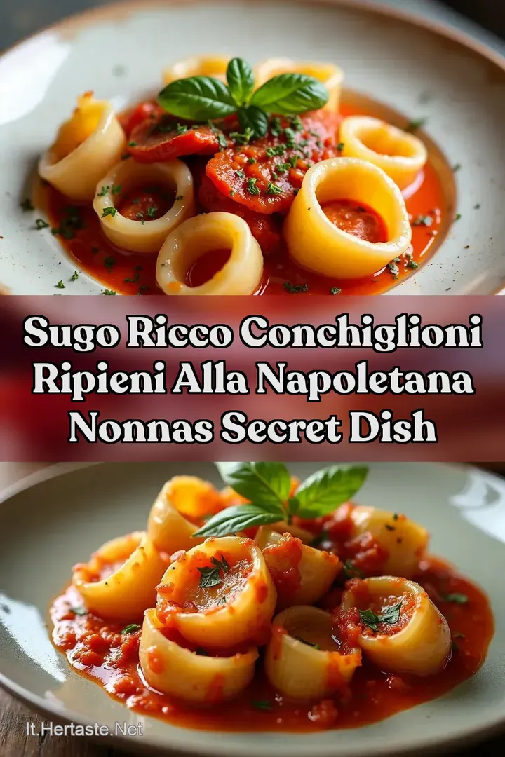 Sugo Ricco conchiglioni ripieni alla napoletana Nonnas Secret Dish