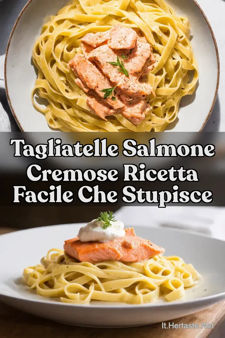 Tagliatelle Salmone Cremose Ricetta Facile che Stupisce
