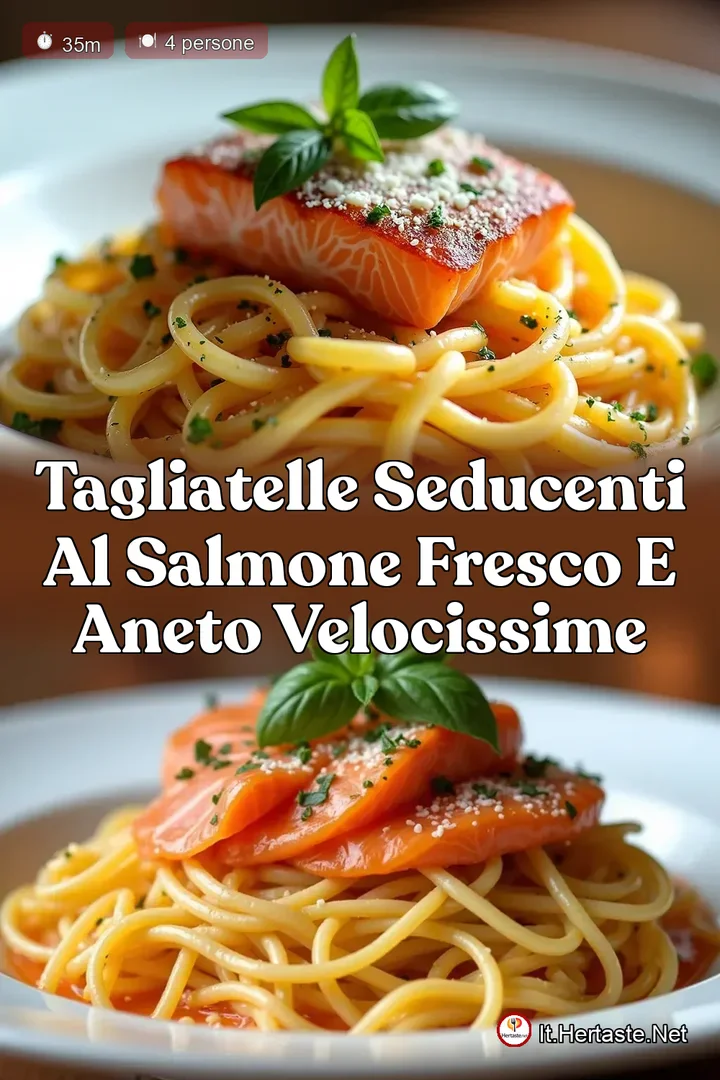 Tagliatelle Seducenti al Salmone Fresco e Aneto Velocissime