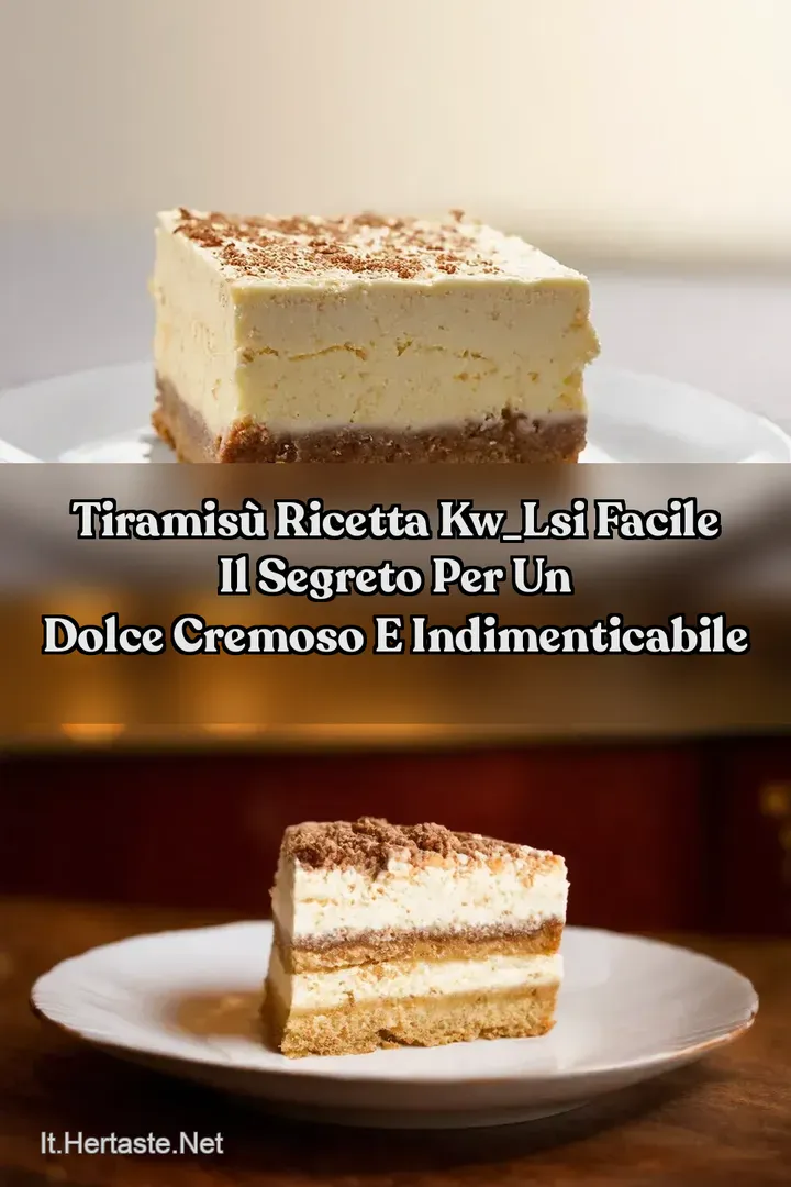 Tiramis&ugrave; Ricetta kw_lsi Facile Il Segreto per un Dolce Cremoso e Indimenticabile