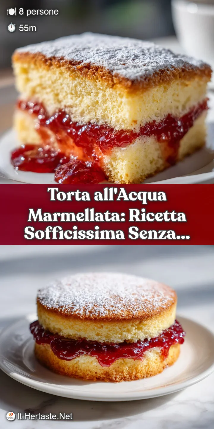 Close-up of light, springy cake reveals soft crumbs & bright marmalade. A tempting slice of Italian breakfast bliss.