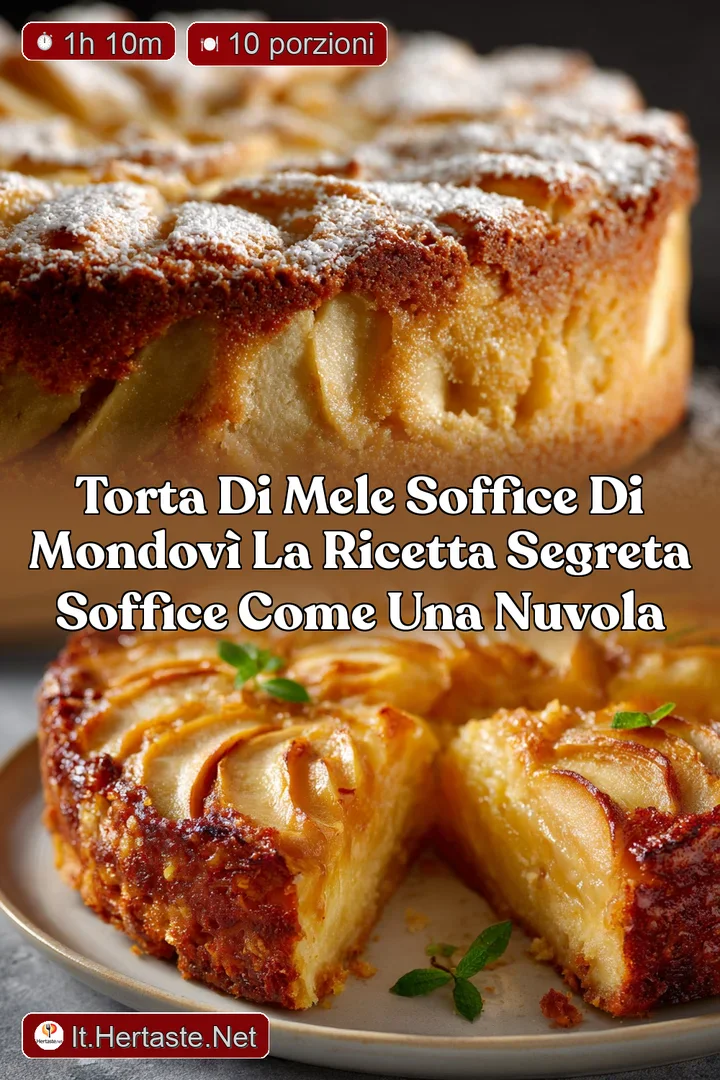 Torta di Mele Soffice di Mondov&igrave; La Ricetta Segreta Soffice Come una Nuvola