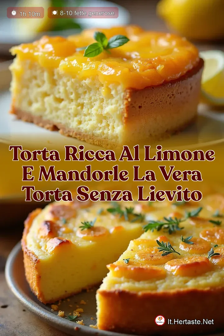 Torta Ricca al Limone e Mandorle La Vera Torta Senza Lievito