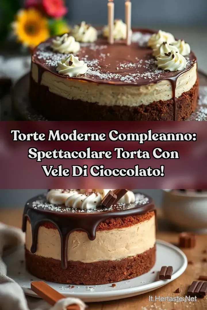Torte Moderne Compleanno: Spettacolare Torta con Vele di Cioccolato!