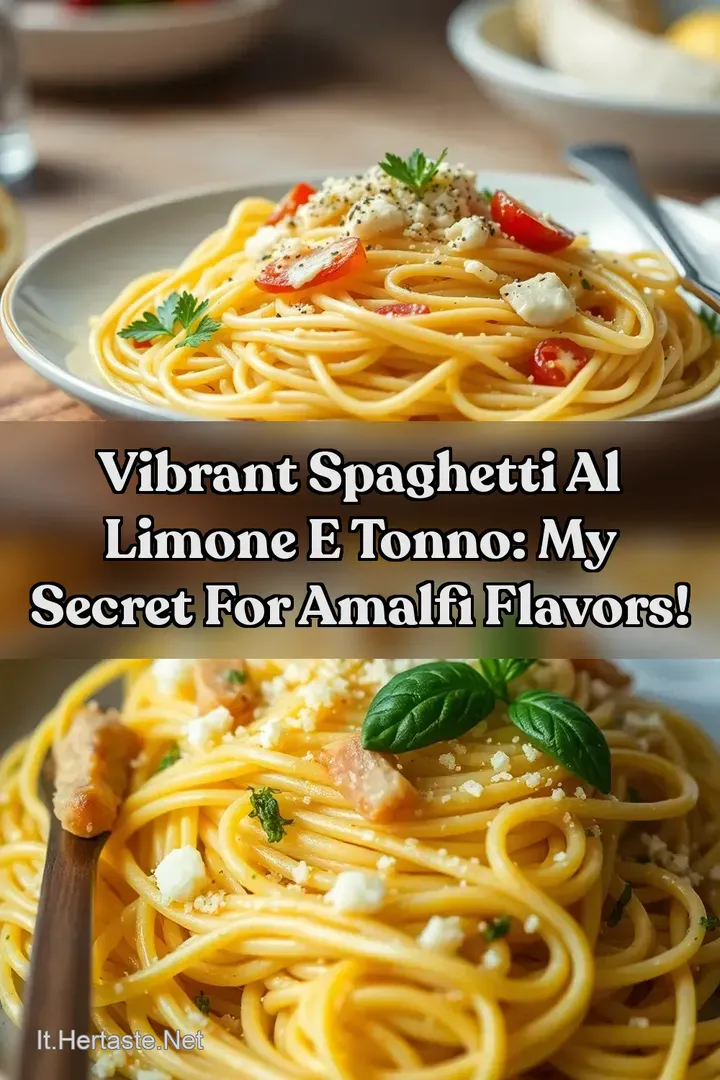 Vibrant Spaghetti al Limone e Tonno: My Secret for Amalfi Flavors!