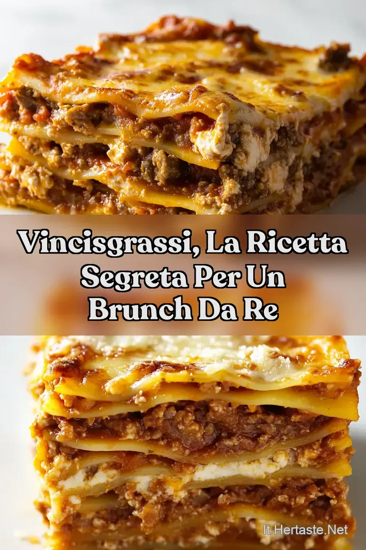 Vincisgrassi la Ricetta Segreta per un Brunch da Re
