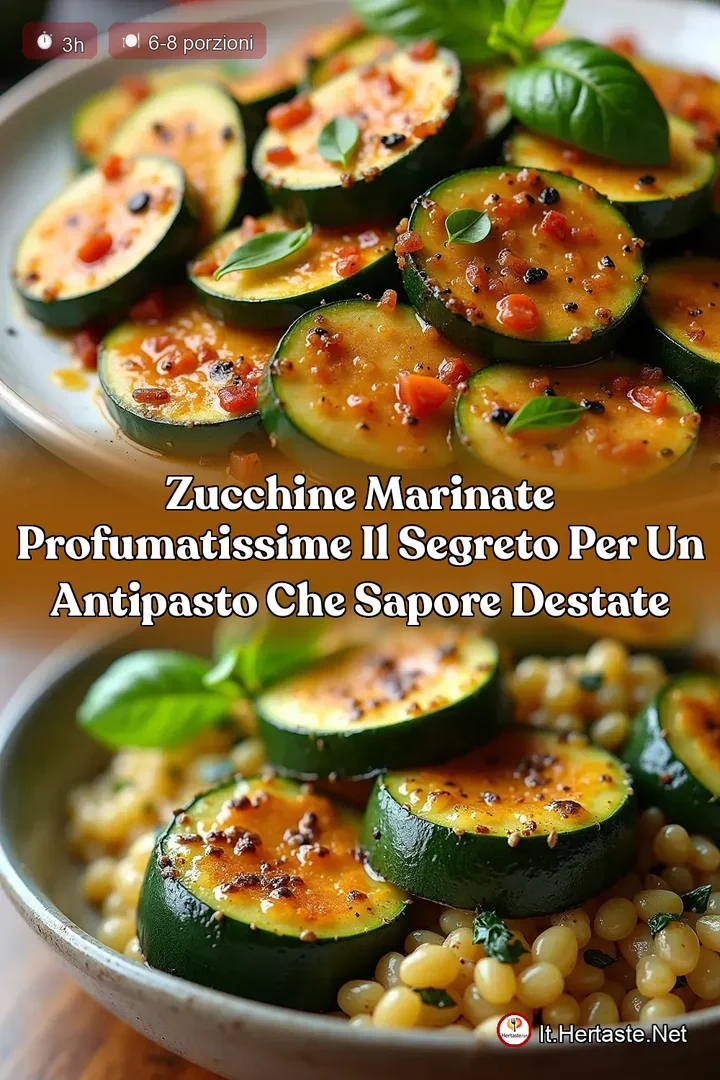 Zucchine Marinate Profumatissime Il Segreto per un Antipasto che Sapore dEstate