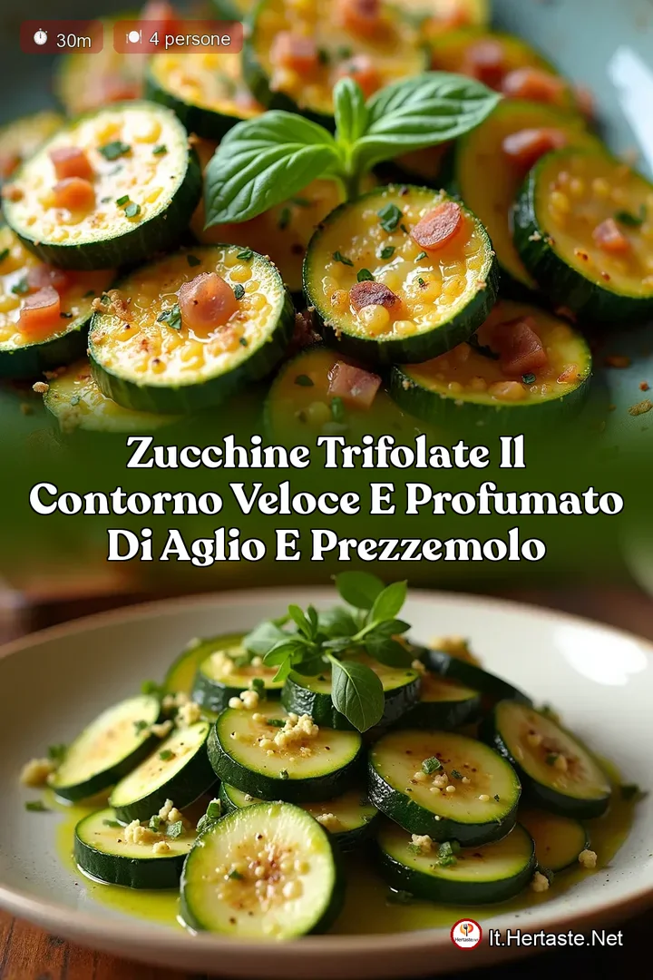 Zucchine Trifolate Il Contorno Veloce e Profumato di Aglio e Prezzemolo
