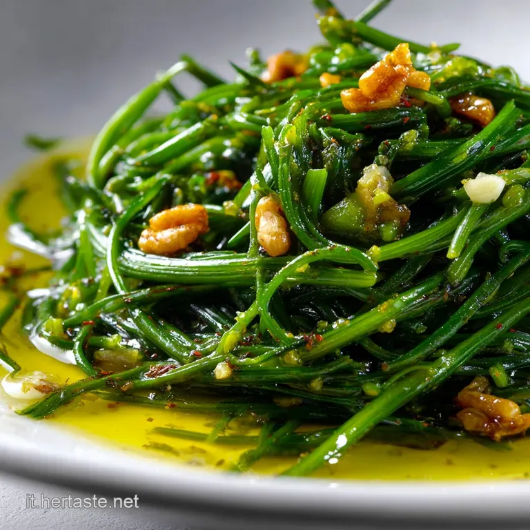 Agretti in Padella: Ricetta Veloce Con Aglio E Peperoncino presentation