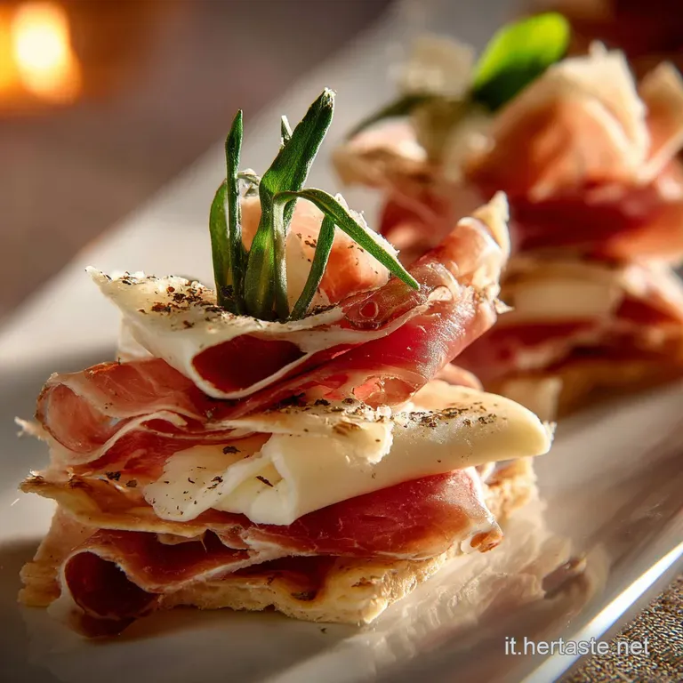 Albero di sfoglia con mozzarelline e prosciutto: Lantipasto jolly croccante