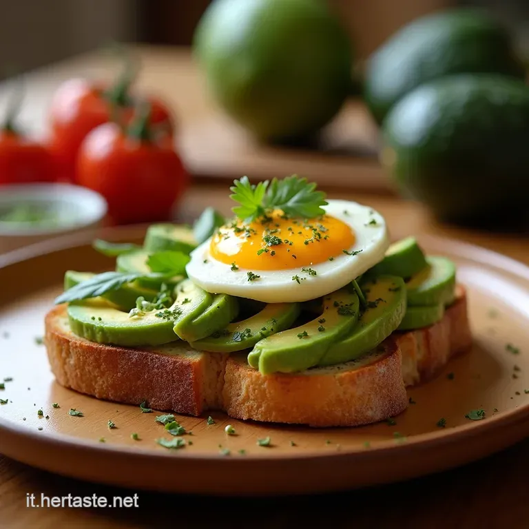 Il Sole Di Mezzogiorno Avocado Toast Croccante Con Note Mediterranee presentation
