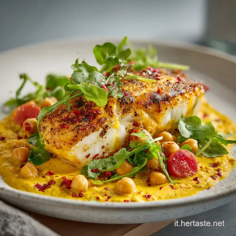 Baccal&agrave; con Crema di Ceci: Ricetta Raffinata