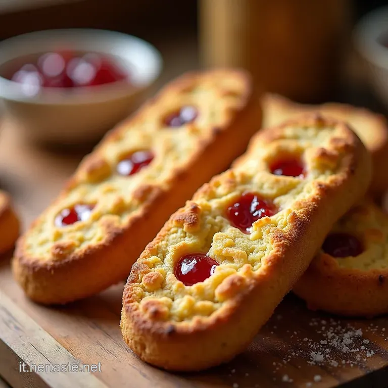 Biscotti Da Inzuppo Gocce Di Sole Con Cuore Di Confettura presentation