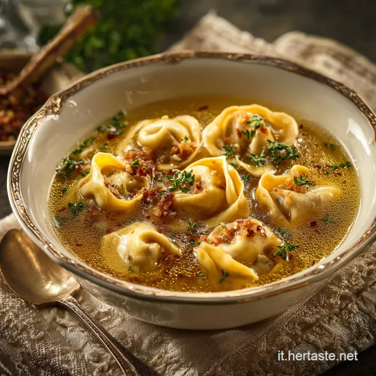 Men&ugrave; di Natale: Cappelletti in Brodo labbraccio caldo della tradizione italiana