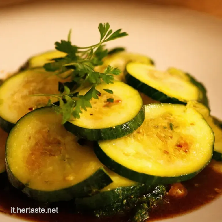 Carpaccio Di Zucchine Estivo Al Limone E Menta presentation