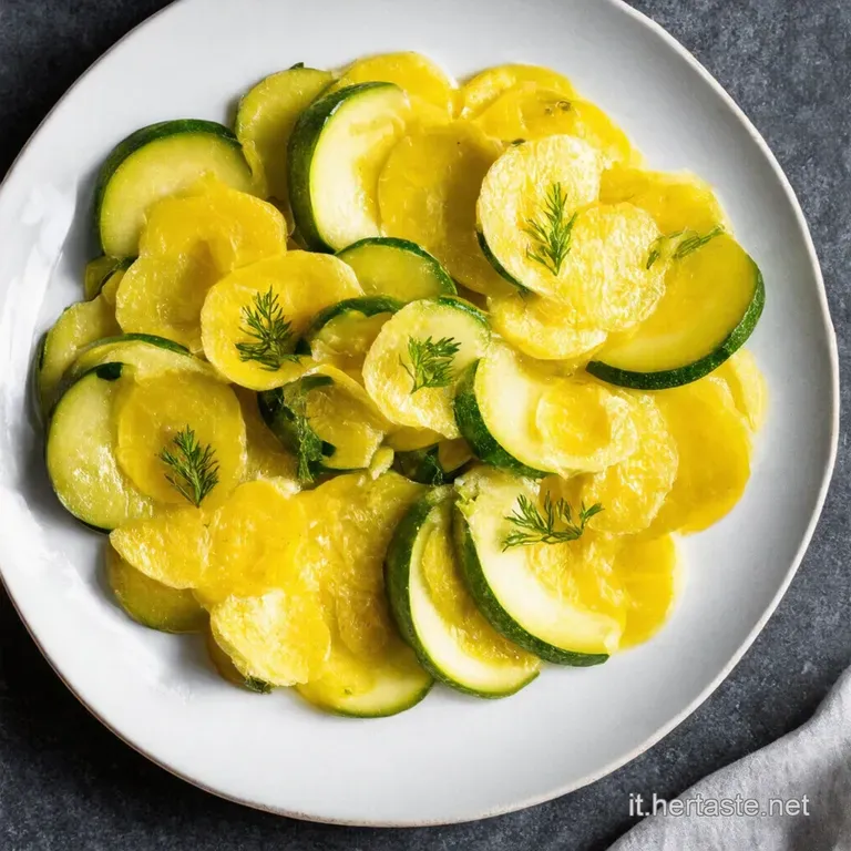 Carpaccio di Zucchine Estivo al Limone e Menta