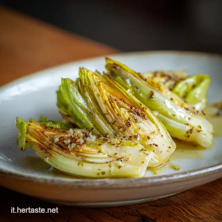 Steaming pile of dark leafy greens glistening with oil, garlic slivers, and a dusting of red pepper flakes served on a plate.