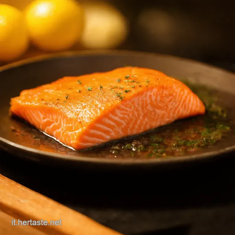 Filetto Di Salmone Al Limone E Rosmarino presentation