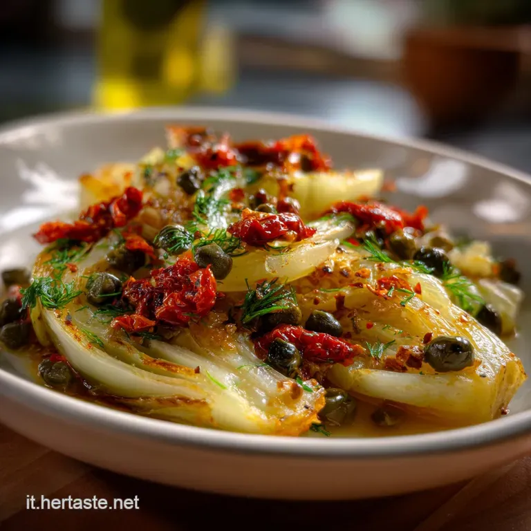 Tidily plated, the fennel gleams, its edges caramelized. A scattering of bright green herbs offers a striking contrast to ...
