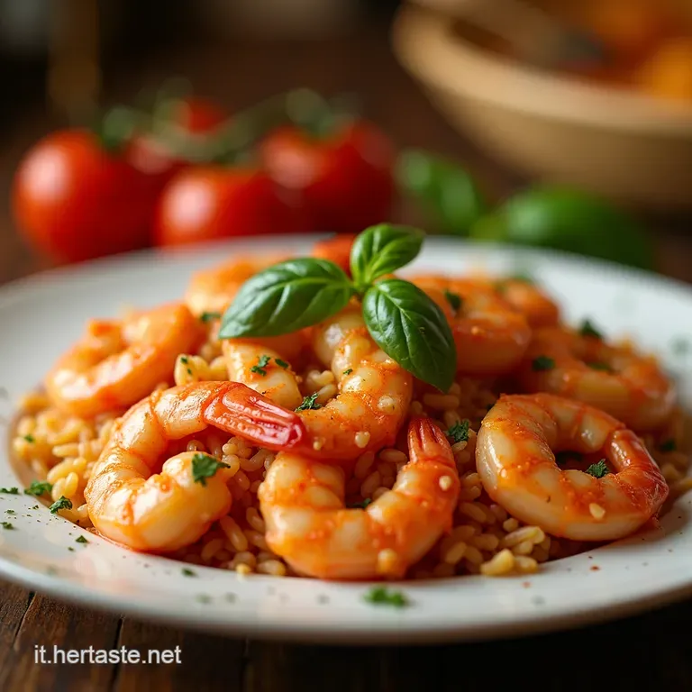Gamberoni Al Pomodoro E Basilico Un Sogno Mediterraneo presentation