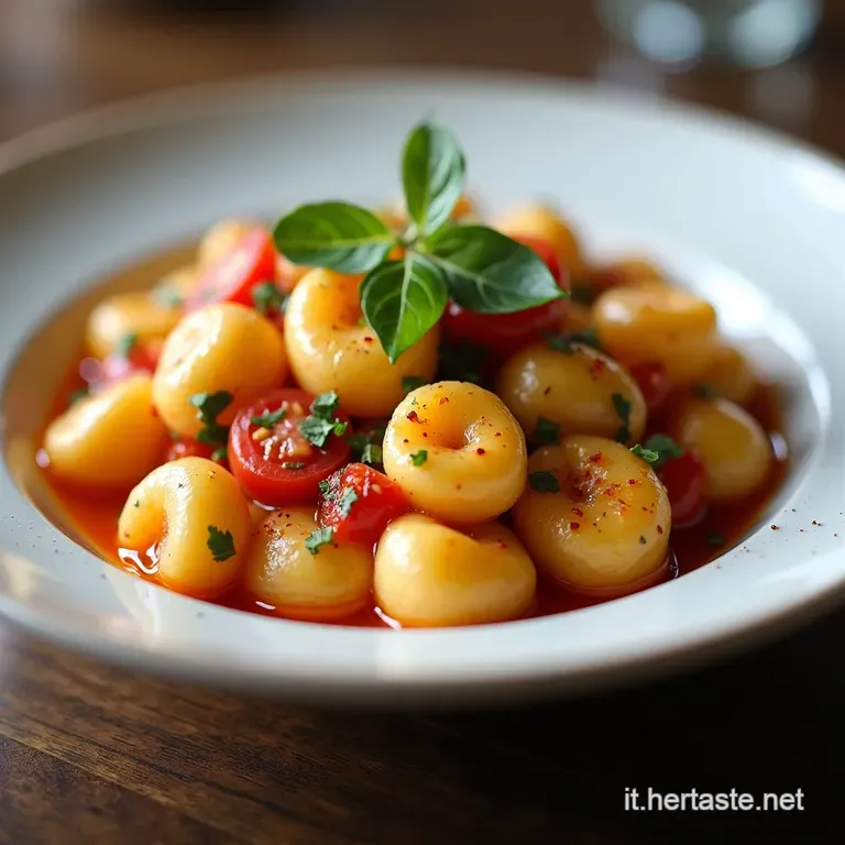 Gnocchi di Ceci con Pomodorini Freschi e Basilico