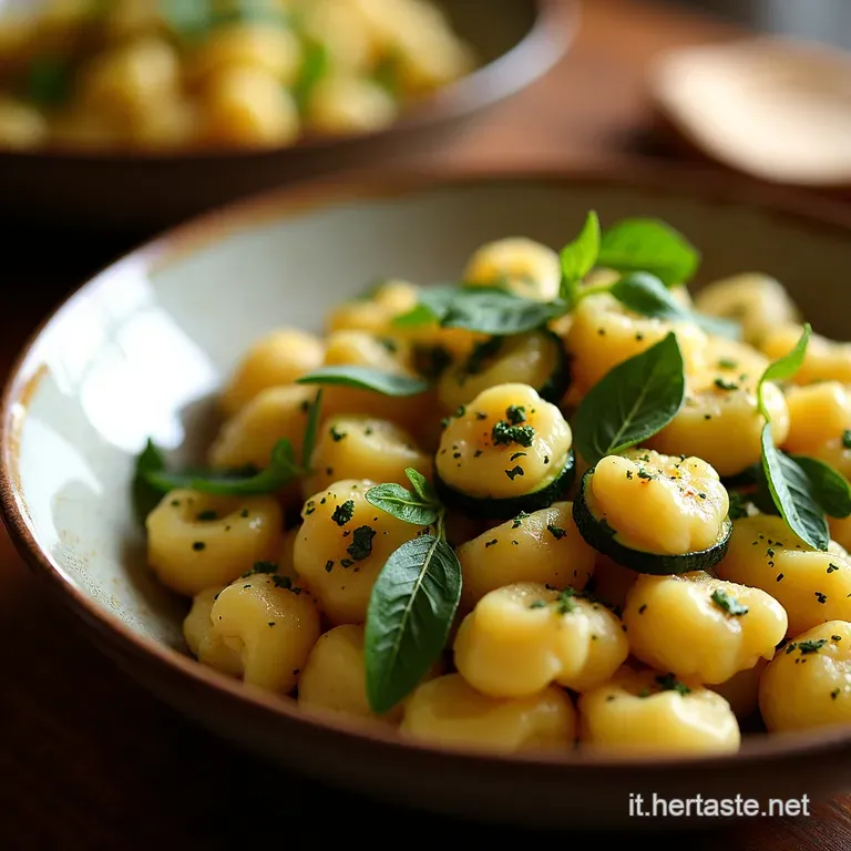 Gnocchi Di Zucchine Al Burro E Salvia presentation