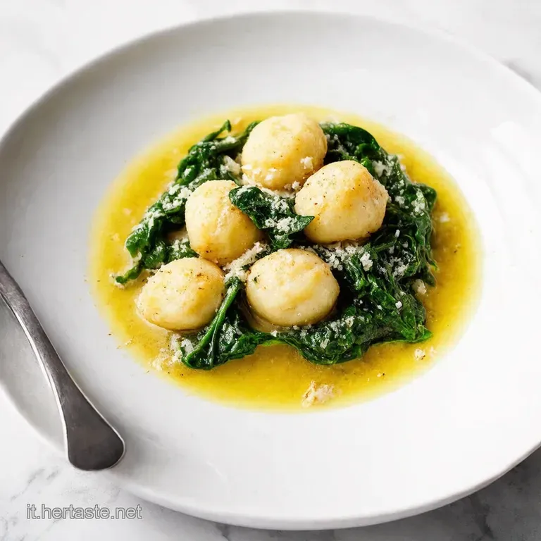 Gnudi di Ricotta e Spinaci al Burro e Salvia