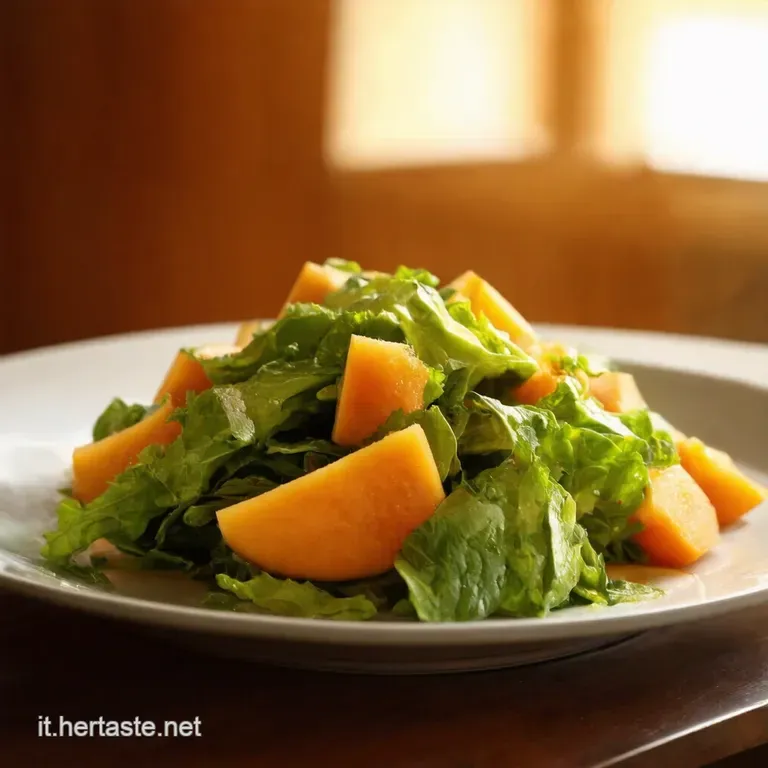 Insalata Di Melone Scenografica Freschezza Destate Nel Suo Guscio presentation