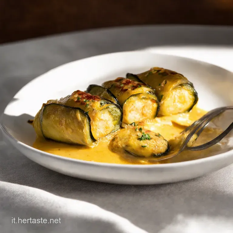 Involtini di Melanzane Grigliate alla Menta e Ricotta