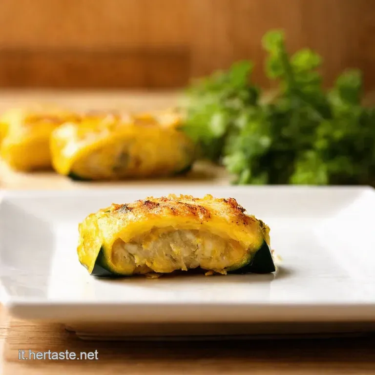 Involtini Di Zucchine Ripieni Al Forno presentation