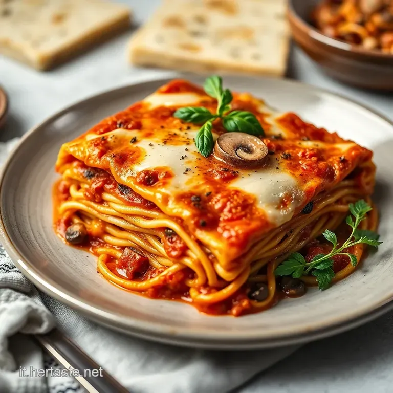 Lasagna al Rag&ugrave; Bianco Funghi e Tartufo