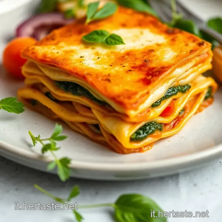 Lasagne Vegetariane Sole Di Primavera presentation