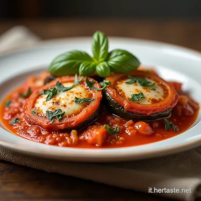 Melanzane alla Pizzaiola Il Classico Napoletano che Profuma di Basilico e Pomodoro Fresco