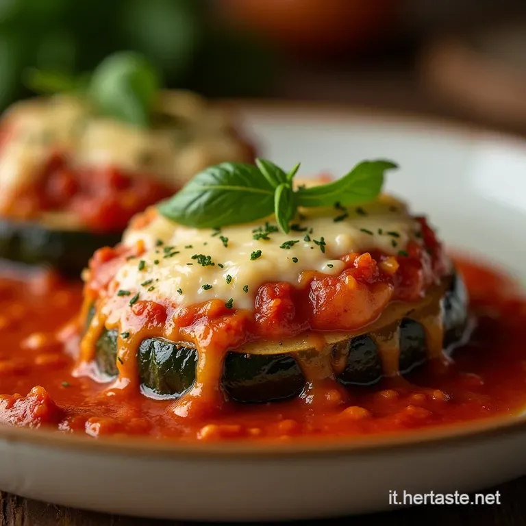 Melanzane a Barchetta Ripiene Il Cuore Morbido Della Parmigiana Fatto in Casa presentation
