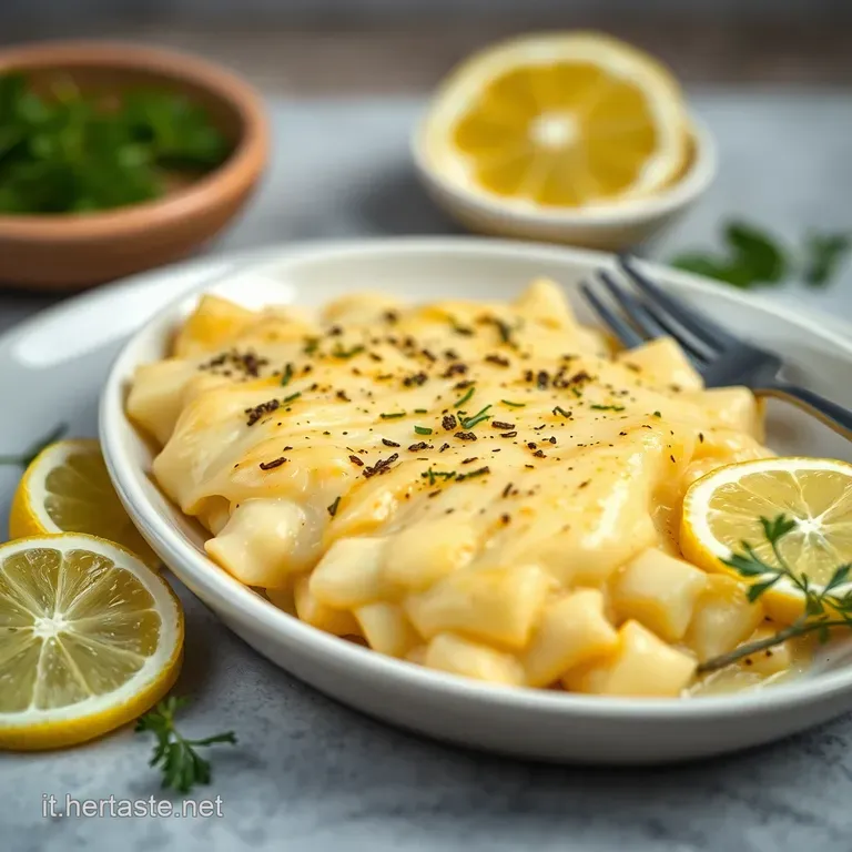 Merluzzo Gratinato al Limone e Pangrattato Croccante